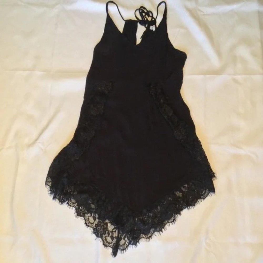 Intimately Free People Black Slip with Lace